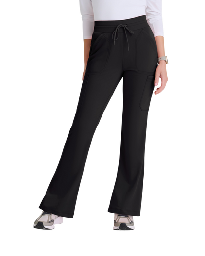 Pantalon ajusté et évasé à taille élastique et 7 poches pour femmes, spandex , Grey's Anatomy #GRSP722X(2XL&+)