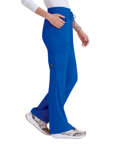 Pantalon ajusté et évasé à taille élastique et 7 poches pour femmes, spandex , Grey's Anatomy #GRSP722X(2XL&+)