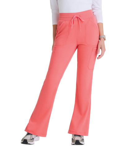 Pantalon ajusté et évasé à taille élastique et 7 poches pour femmes, spandex , Grey's Anatomy #GRSP722X(2XL&+)