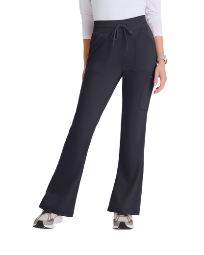 Pantalon ajusté et évasé à taille élastique et 7 poches pour femmes, spandex , Grey's Anatomy #GRSP722X(2XL&+)