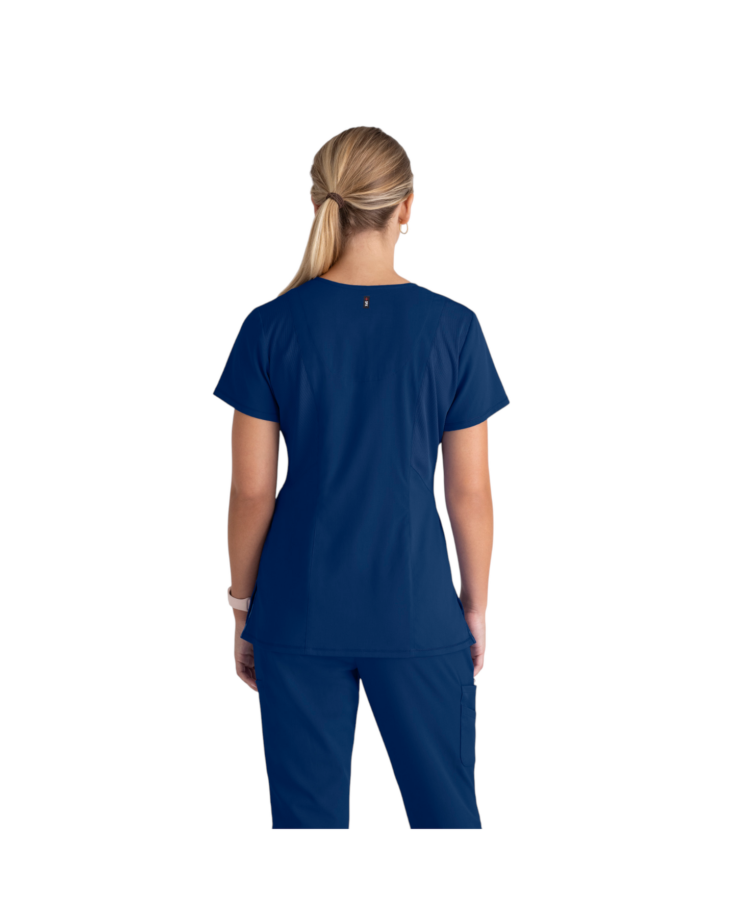 Serena V-neck top Grey's Anatomy Spandex Strech #GRST045X (2XL &+)