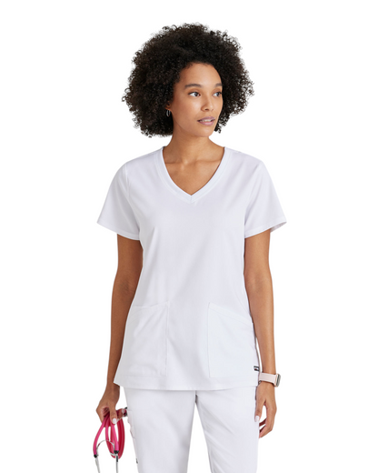 Serena V-neck top Grey's Anatomy Spandex Strech #GRST045
