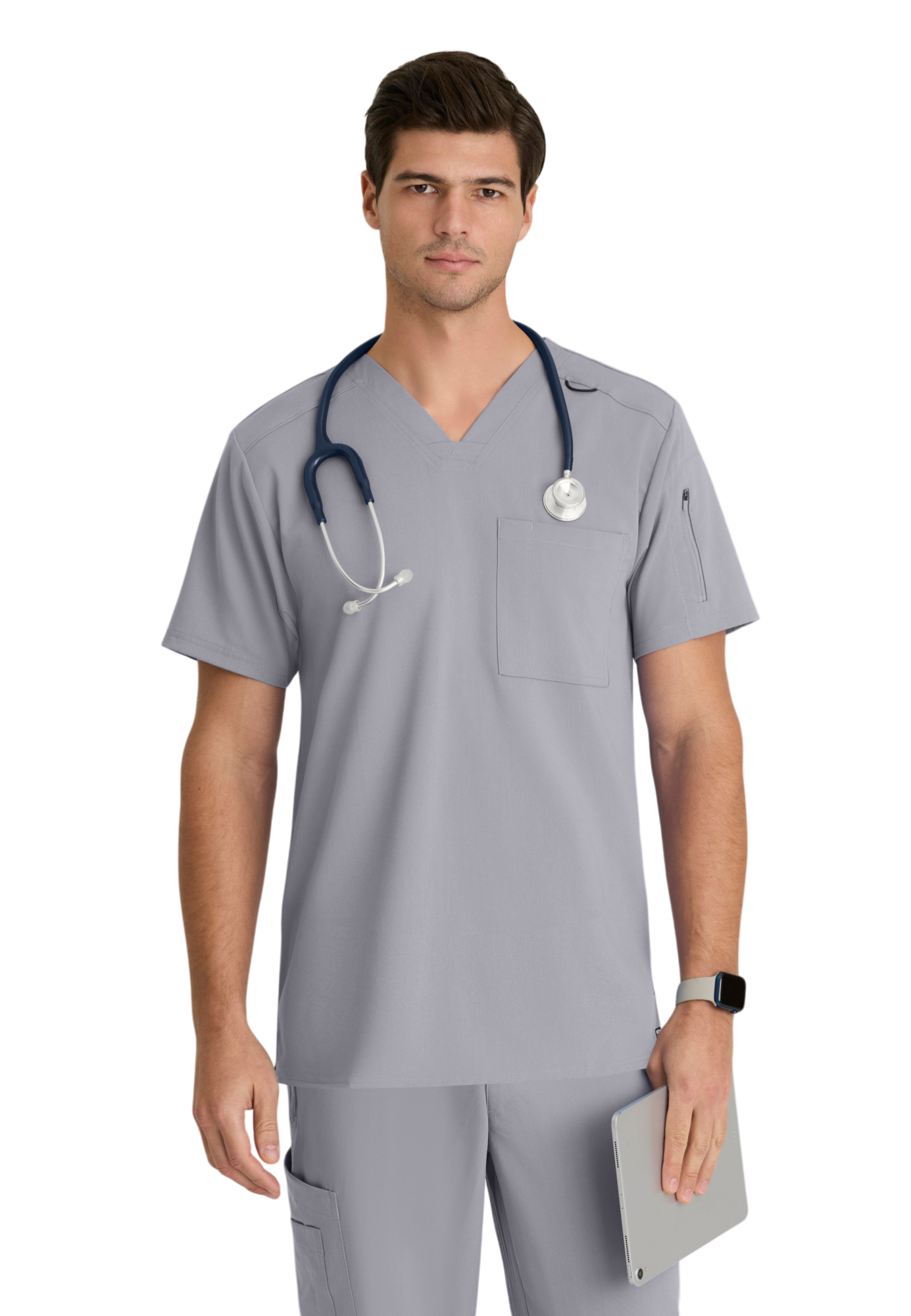 Haut Murphy col en V pour hommes Grey's Anatomy Spandex Strech #GRST079X (2XL &+)