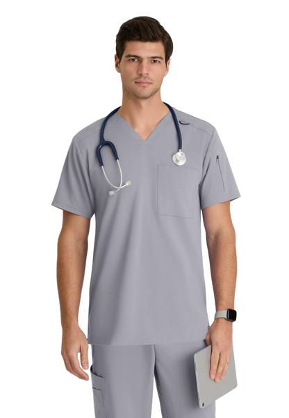 Haut Murphy col en V pour hommes Grey's Anatomy Spandex Strech #GRST079X (2XL &+)