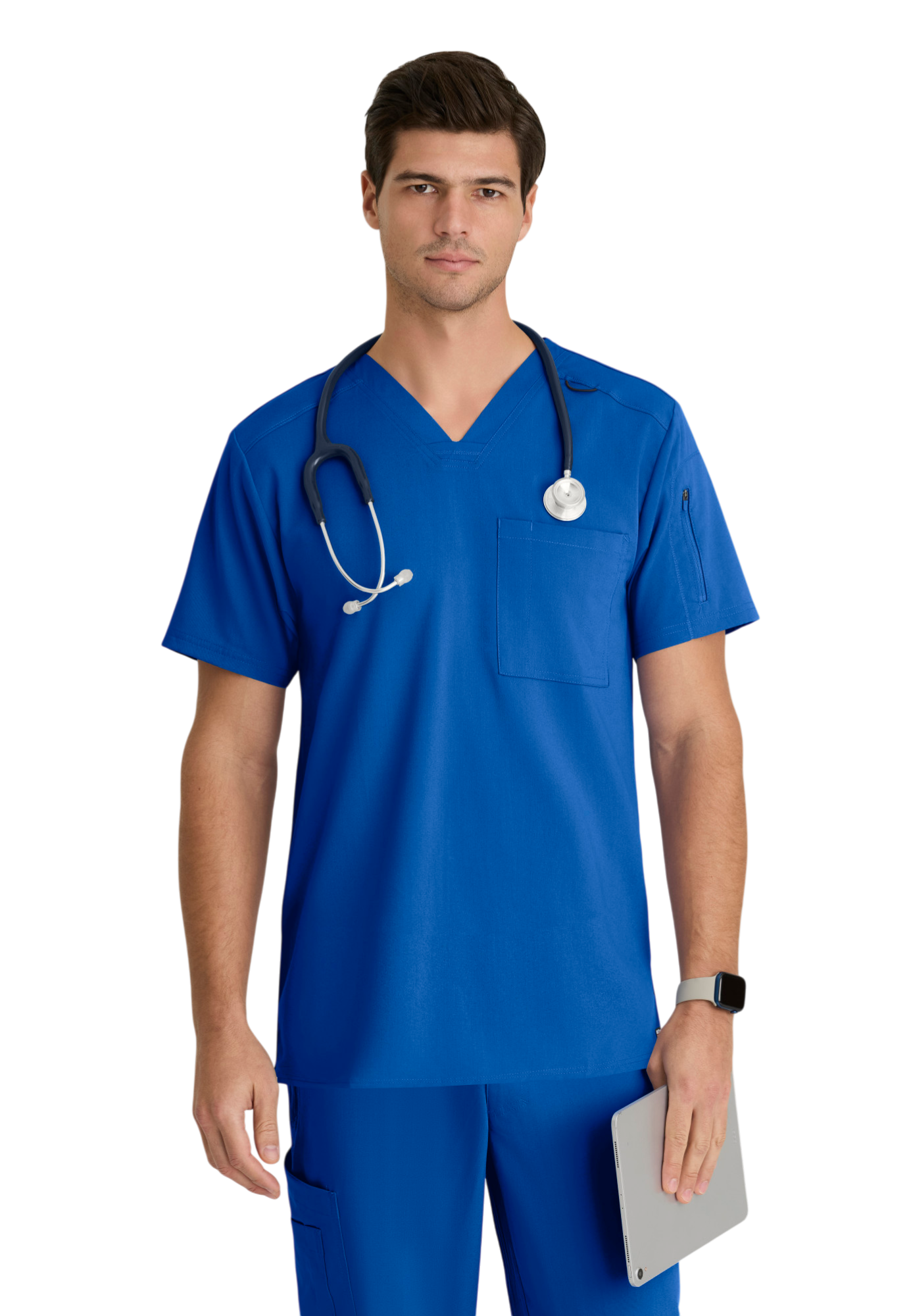 Haut Murphy col en V pour hommes Grey's Anatomy Spandex Strech #GRST079X (2XL &+)