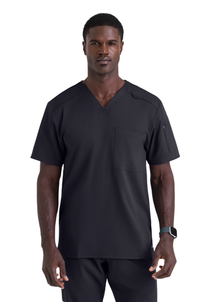 Haut Murphy col en V pour hommes Grey's Anatomy Spandex Strech #GRST079X (2XL &+)