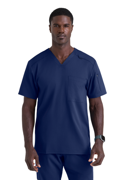 Grey's Anatomy Men's Spandex Stretch V-Neck Murphy Top #GRST079