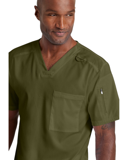 Grey's Anatomy Men's Spandex Stretch V-Neck Murphy Top #GRST079