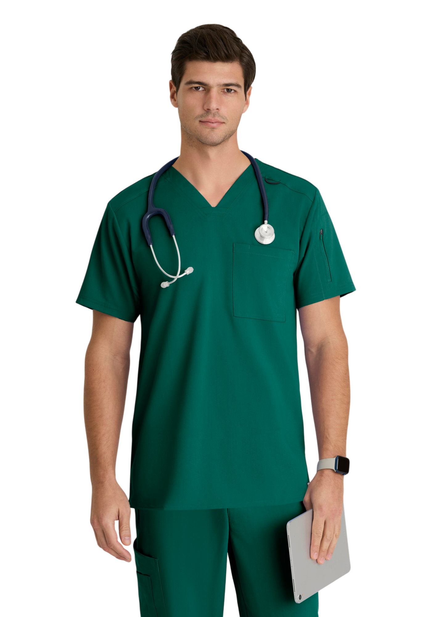 Grey's Anatomy Men's Spandex Stretch V-Neck Murphy Top #GRST079