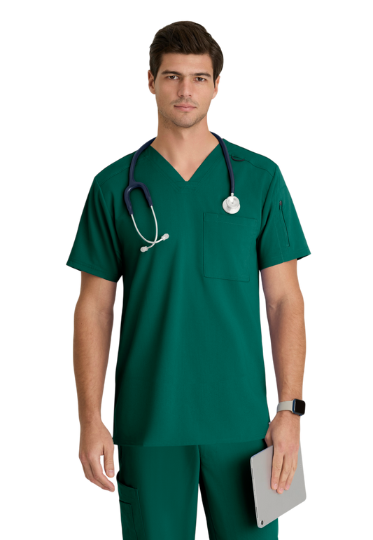 Haut Murphy col en V pour hommes Grey's Anatomy Spandex Strech #GRST079