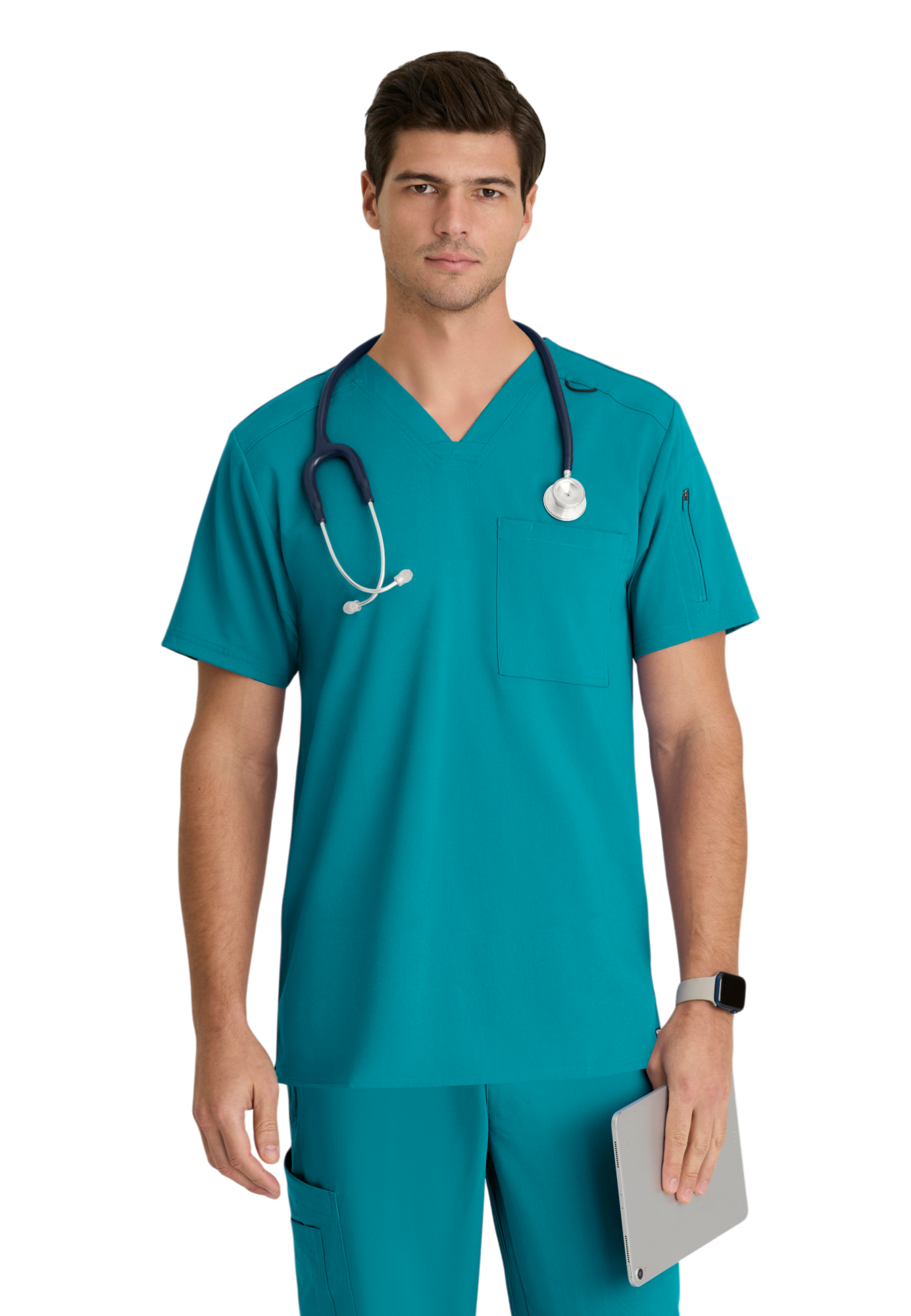 Grey's Anatomy Men's Spandex Stretch V-Neck Murphy Top #GRST079