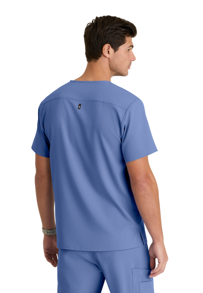 Haut Murphy col en V pour hommes Grey's Anatomy Spandex Strech #GRST079X (2XL &+)
