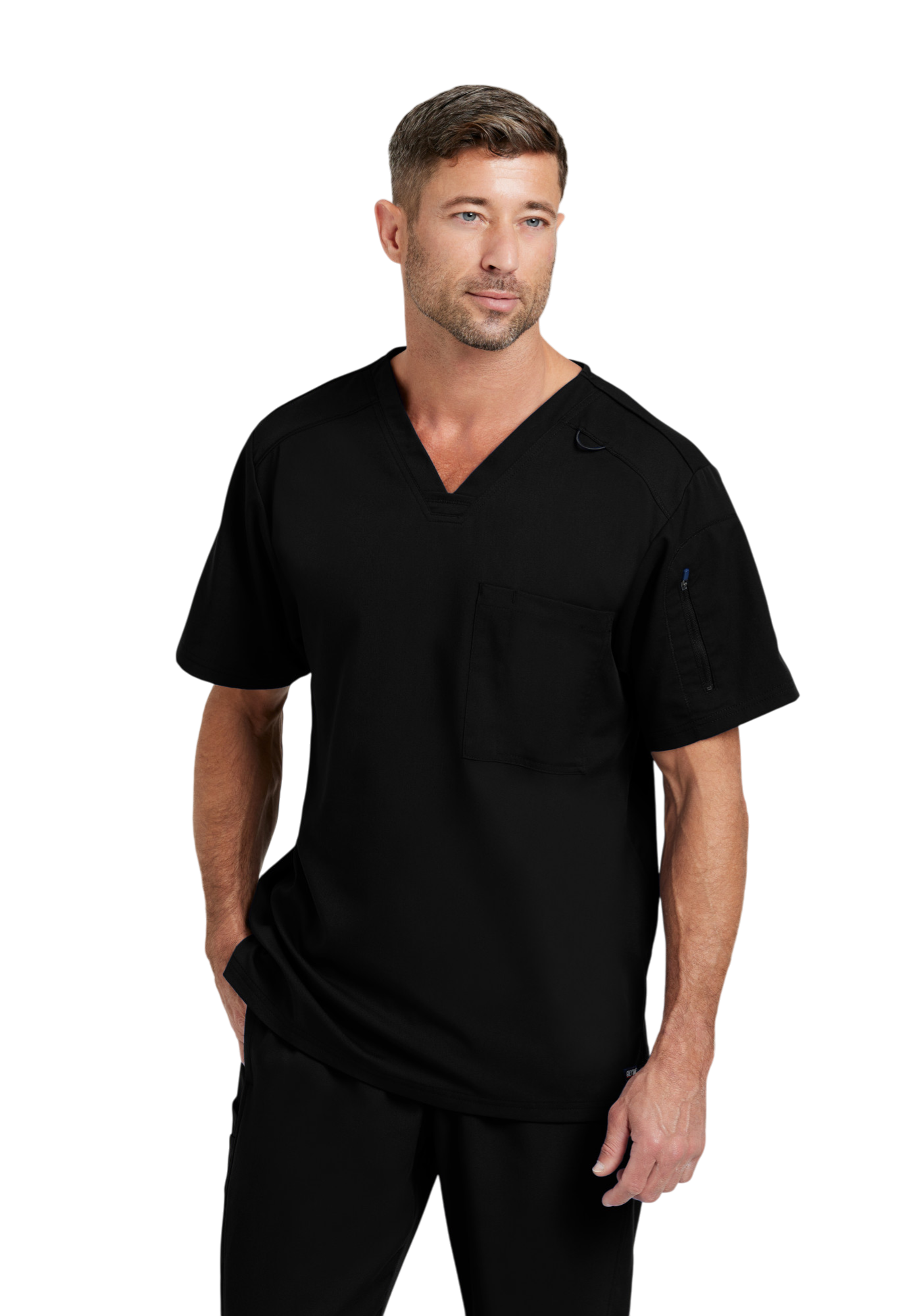 Haut Murphy col en V pour hommes Grey's Anatomy Spandex Strech #GRST079X (2XL &+)