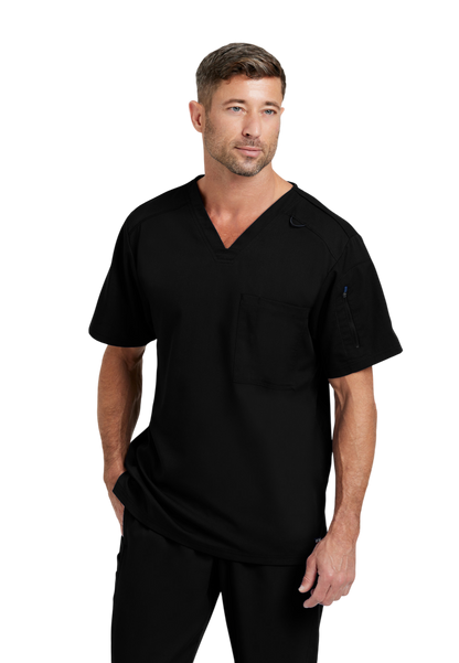Haut Murphy col en V pour hommes Grey's Anatomy Spandex Strech #GRST079X (2XL &+)