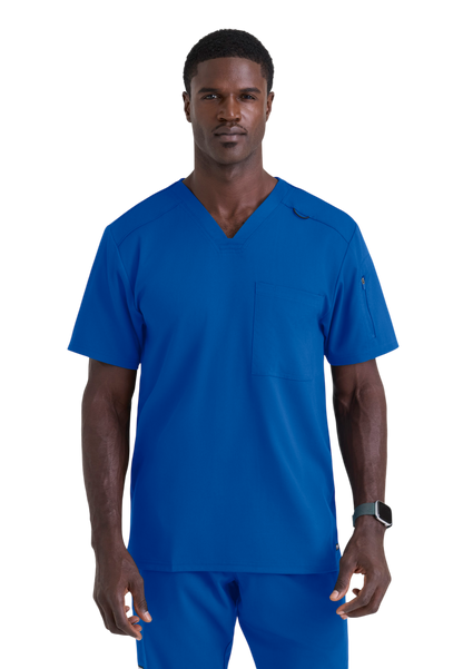 Haut Murphy col en V pour hommes Grey's Anatomy Spandex Strech #GRST079X (2XL &+)