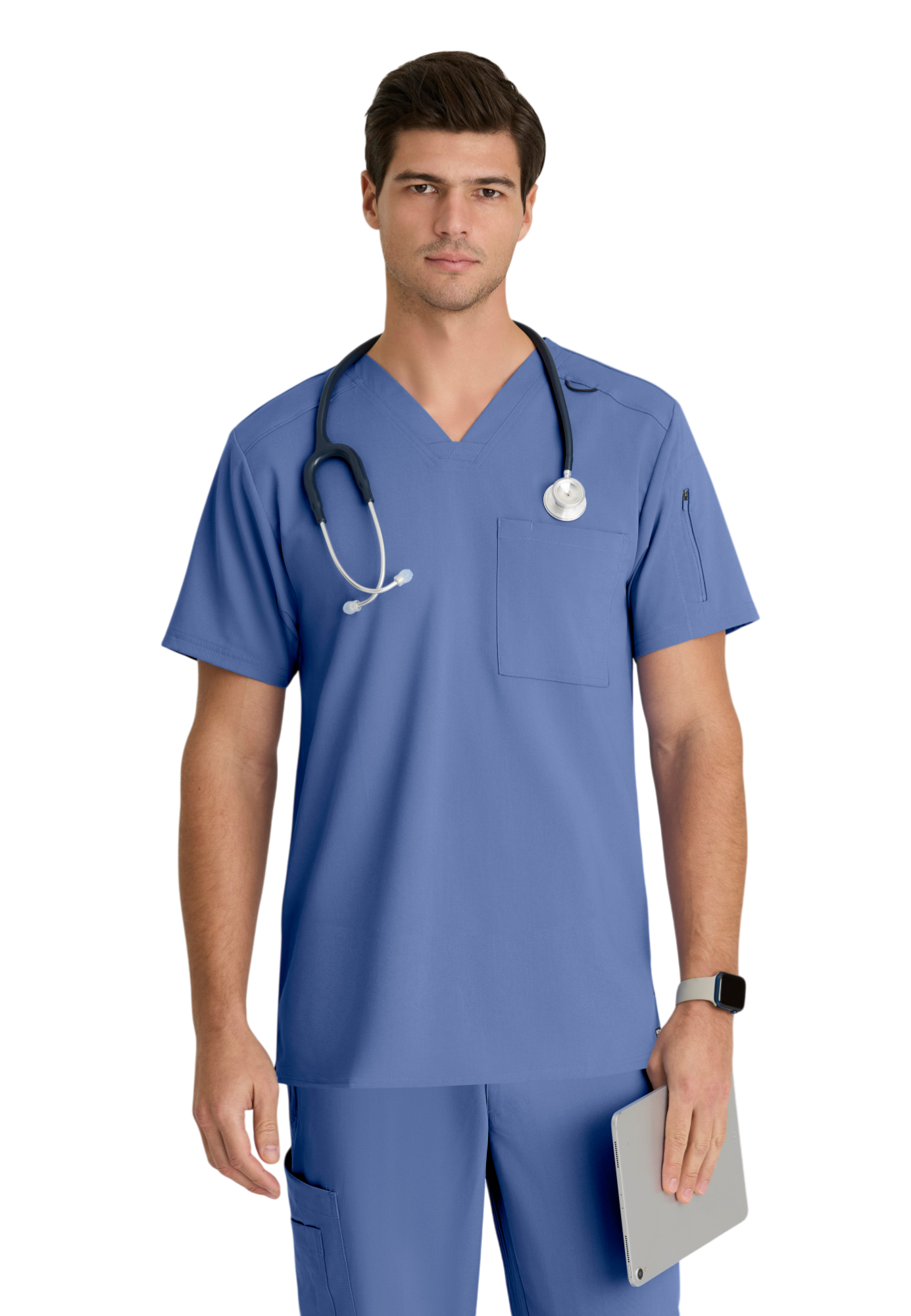 Haut Murphy col en V pour hommes Grey's Anatomy Spandex Strech #GRST079X (2XL &+)