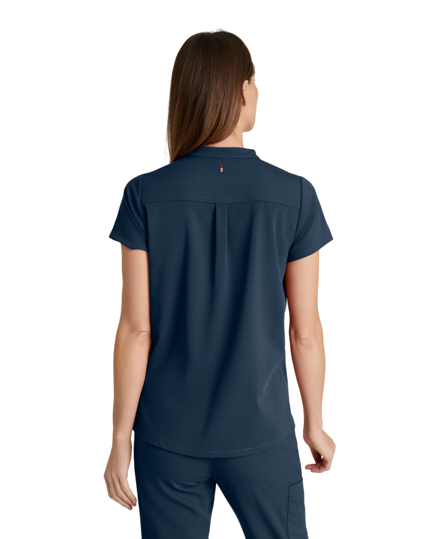 Haut à col montant et 2 poches pour femmes en spandex extensible Grey's Anatomy #GRST230X (2XL &+)