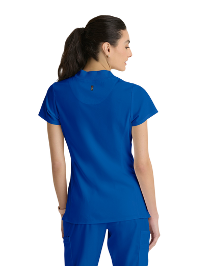 Haut tricoté  2 poches pour femmes, en spandex extensible, Grey's Anatomy #GRST292