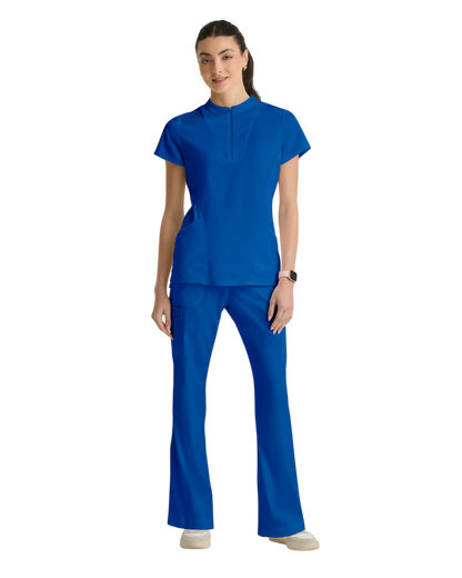 Haut tricoté  2 poches pour femmes, en spandex extensible, Grey's Anatomy #GRST292