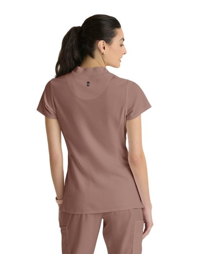Haut tricoté  2 poches pour femmes, en spandex extensible, Grey's Anatomy #GRST292X (2XL&+)