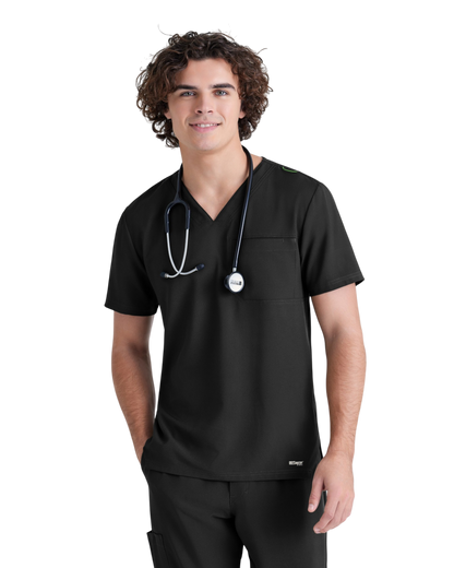Haut à col en V et passepoil Grey's Anatomy Evolve  #GSST179X (2XL &+)