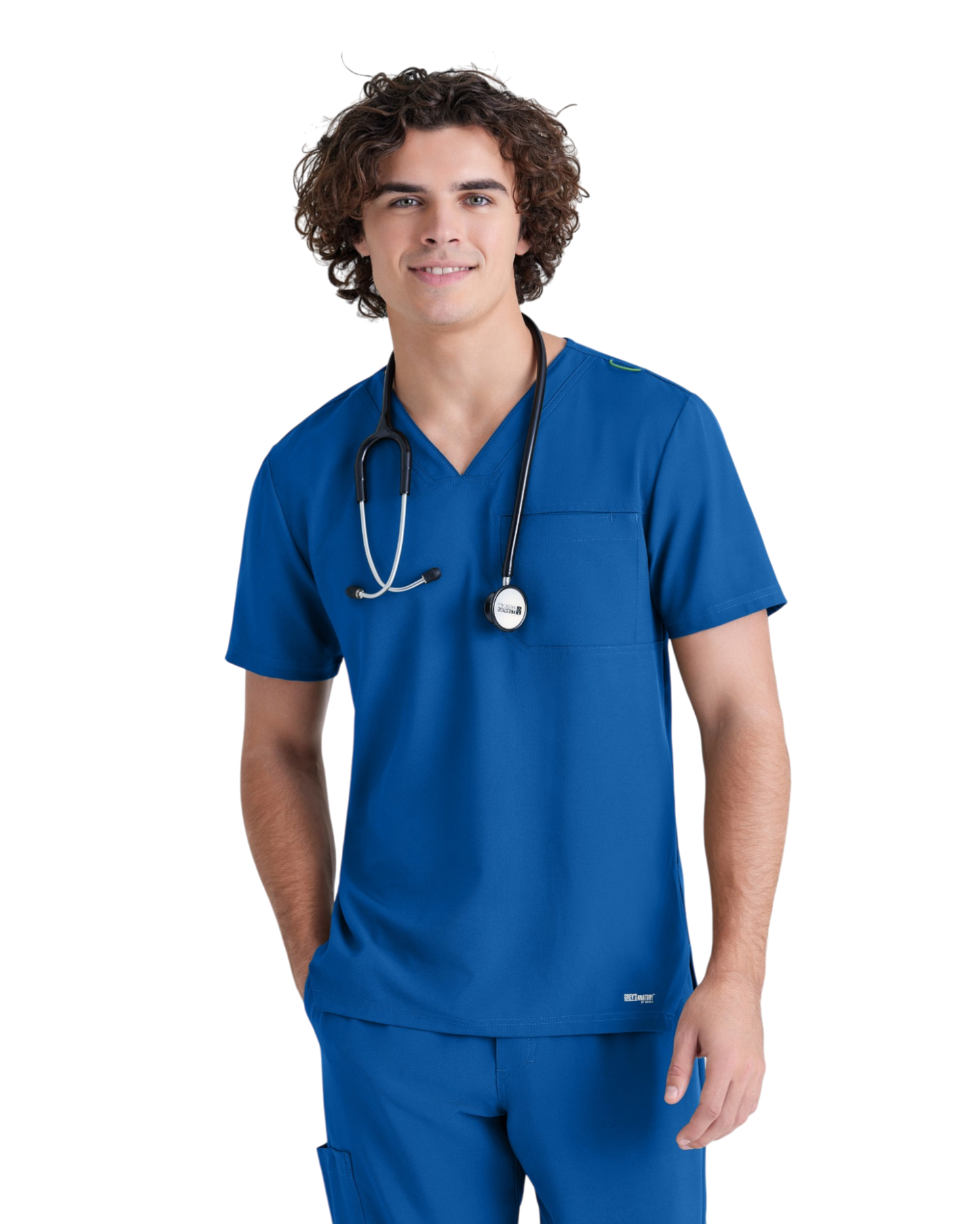 Haut à col en V et passepoil Grey's Anatomy Evolve  #GSST179X (2XL &+)