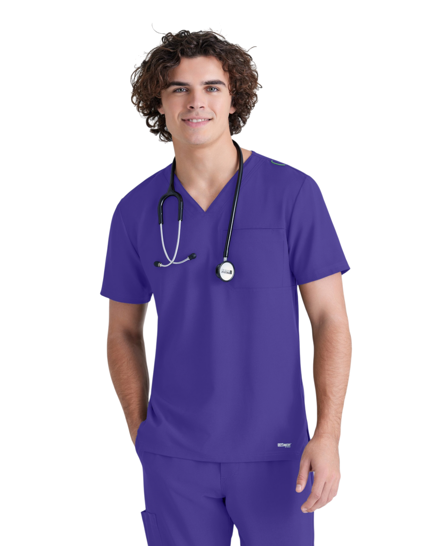 Haut à col en V et passepoil Grey's Anatomy Evolve  #GSST179X (2XL &+)