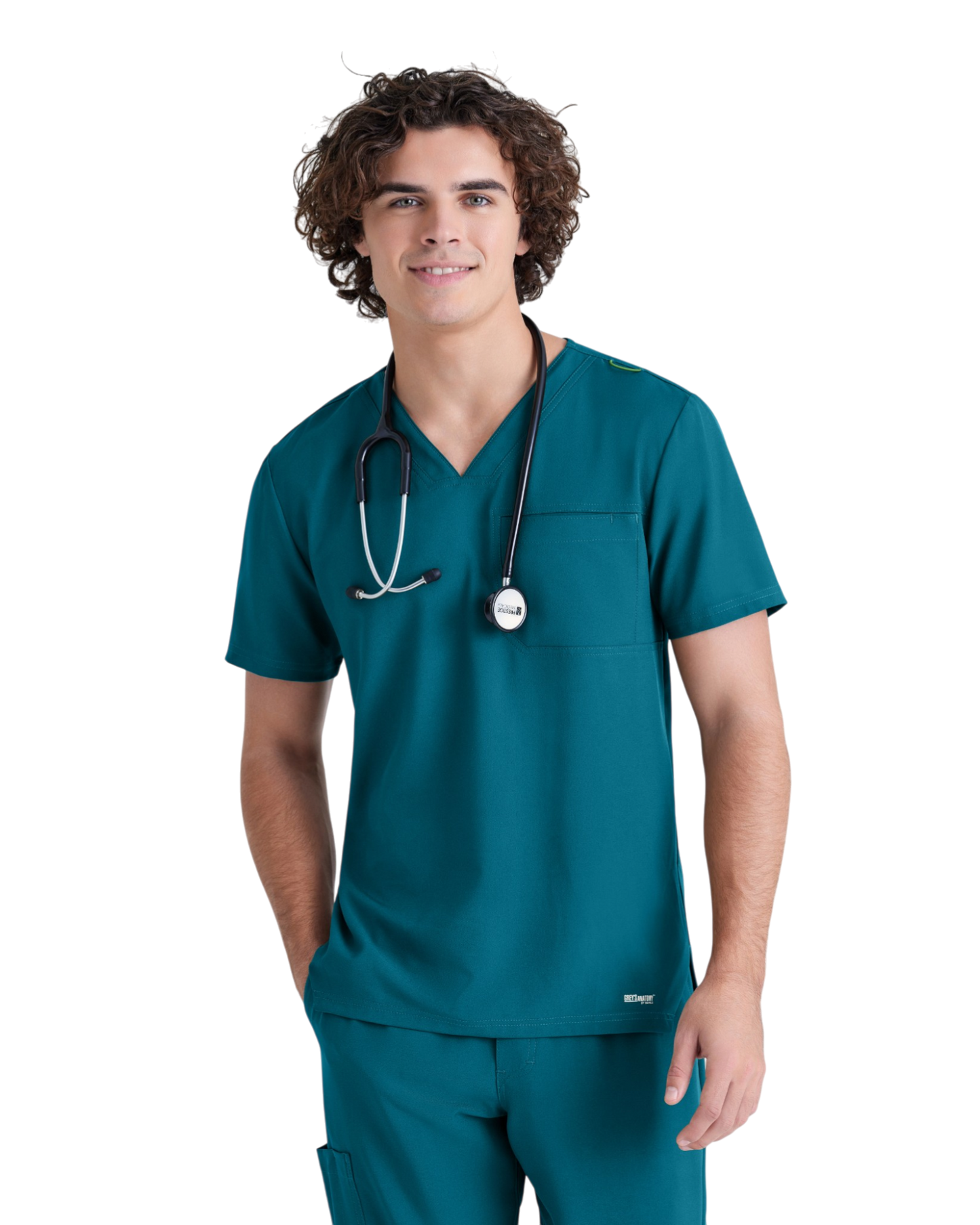 Haut à col en V et passepoil Grey's Anatomy Evolve  #GSST179X (2XL &+)