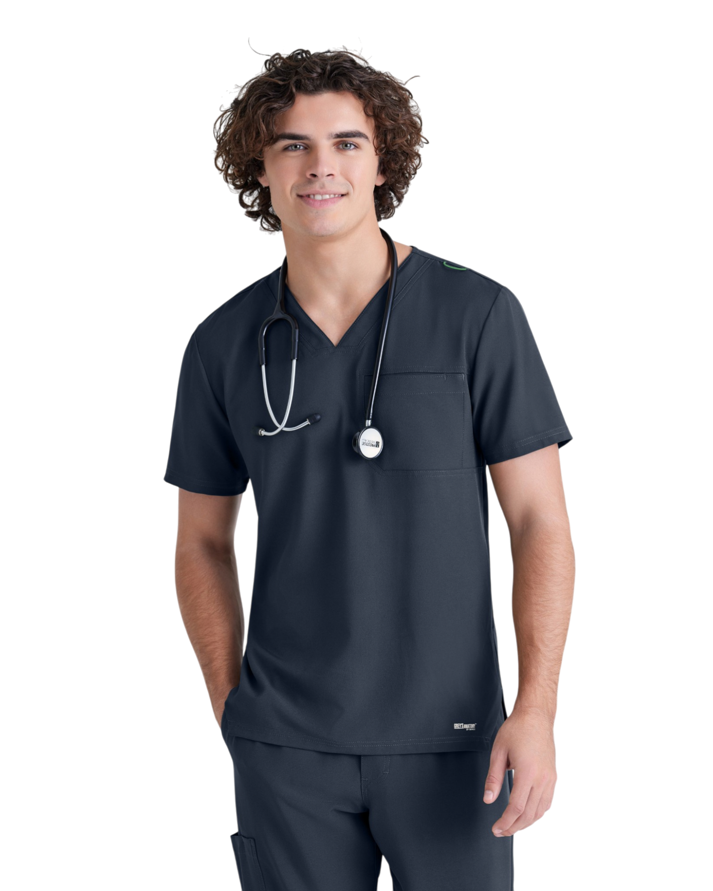 Haut à col en V et passepoil Grey's Anatomy Evolve  #GSST179X (2XL &+)