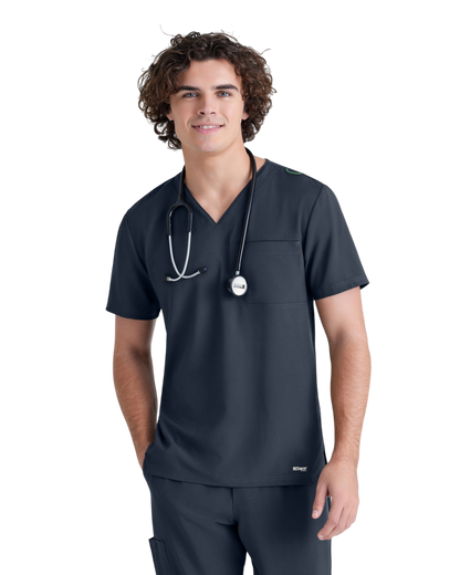 Haut à col en V et passepoil Grey's Anatomy Evolve  #GSST179X (2XL &+)