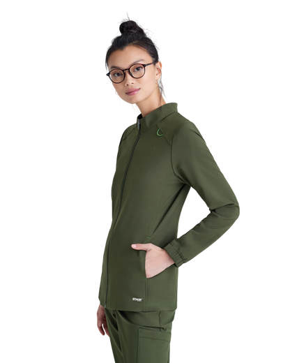 Grey's Anatomy Evolve 3 pocket collared warm-up #GSSW886