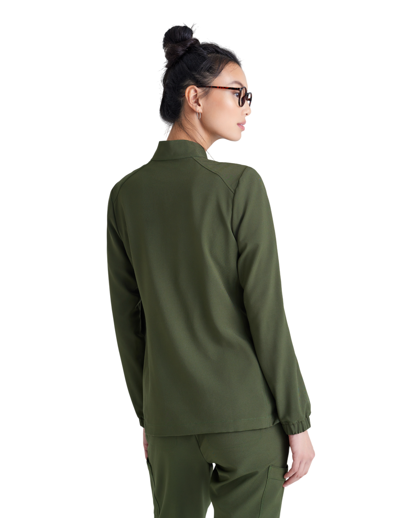 Grey's Anatomy Evolve 3 pocket collared warm-up #GSSW886