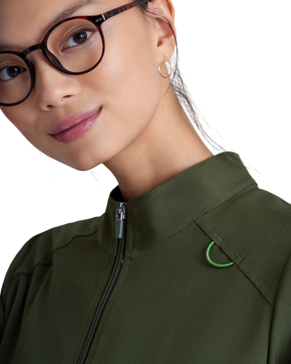 Grey's Anatomy Evolve 3 pocket collared warm-up #GSSW886