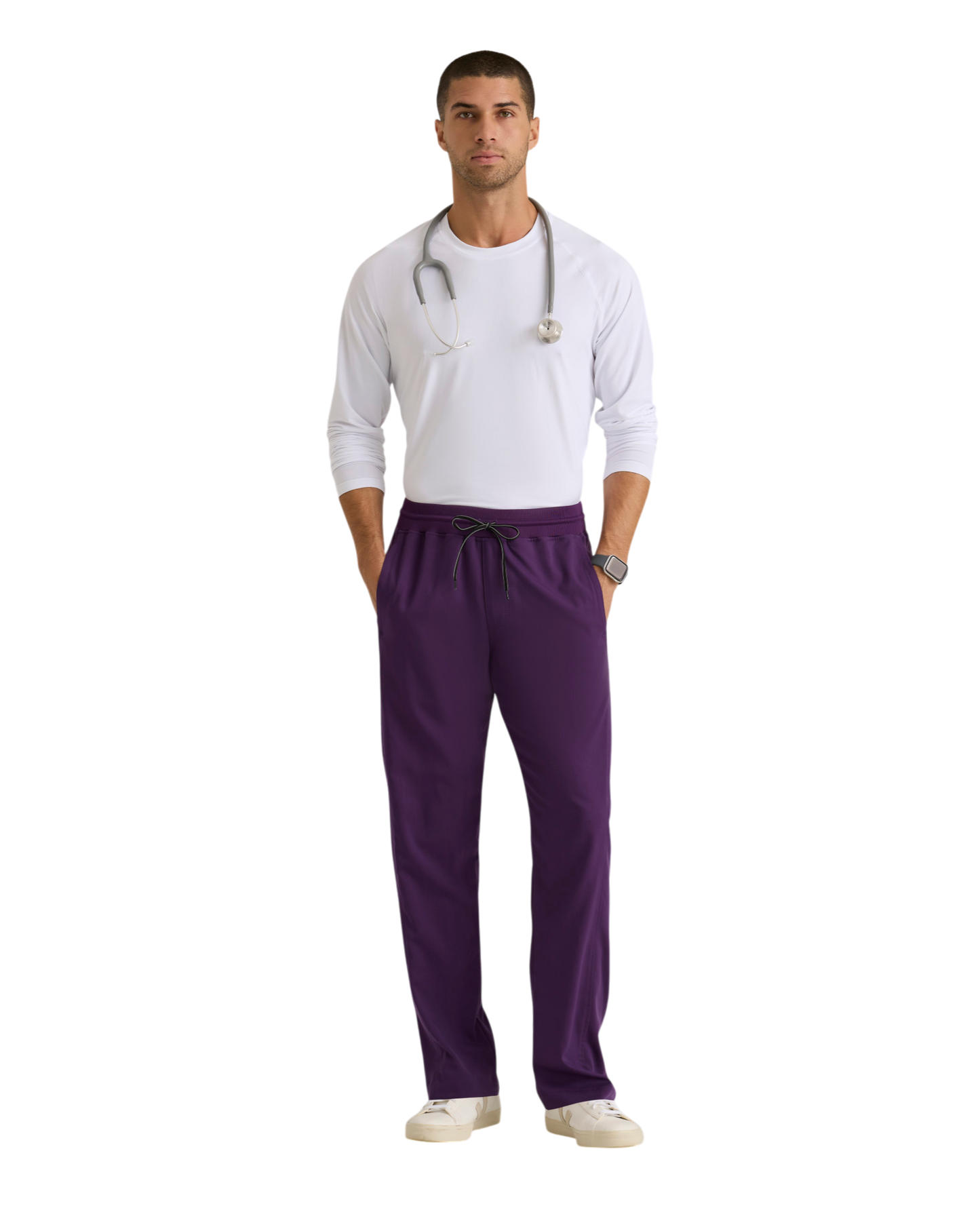  Grey's Anatomy spandex stretch men's 6 pocket straight pant #GRSP617X (2XL&+)