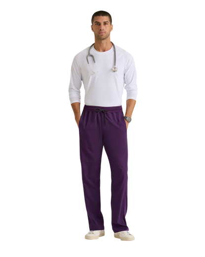  Grey's Anatomy spandex stretch men's 6 pocket straight pant #GRSP617X (2XL&+)