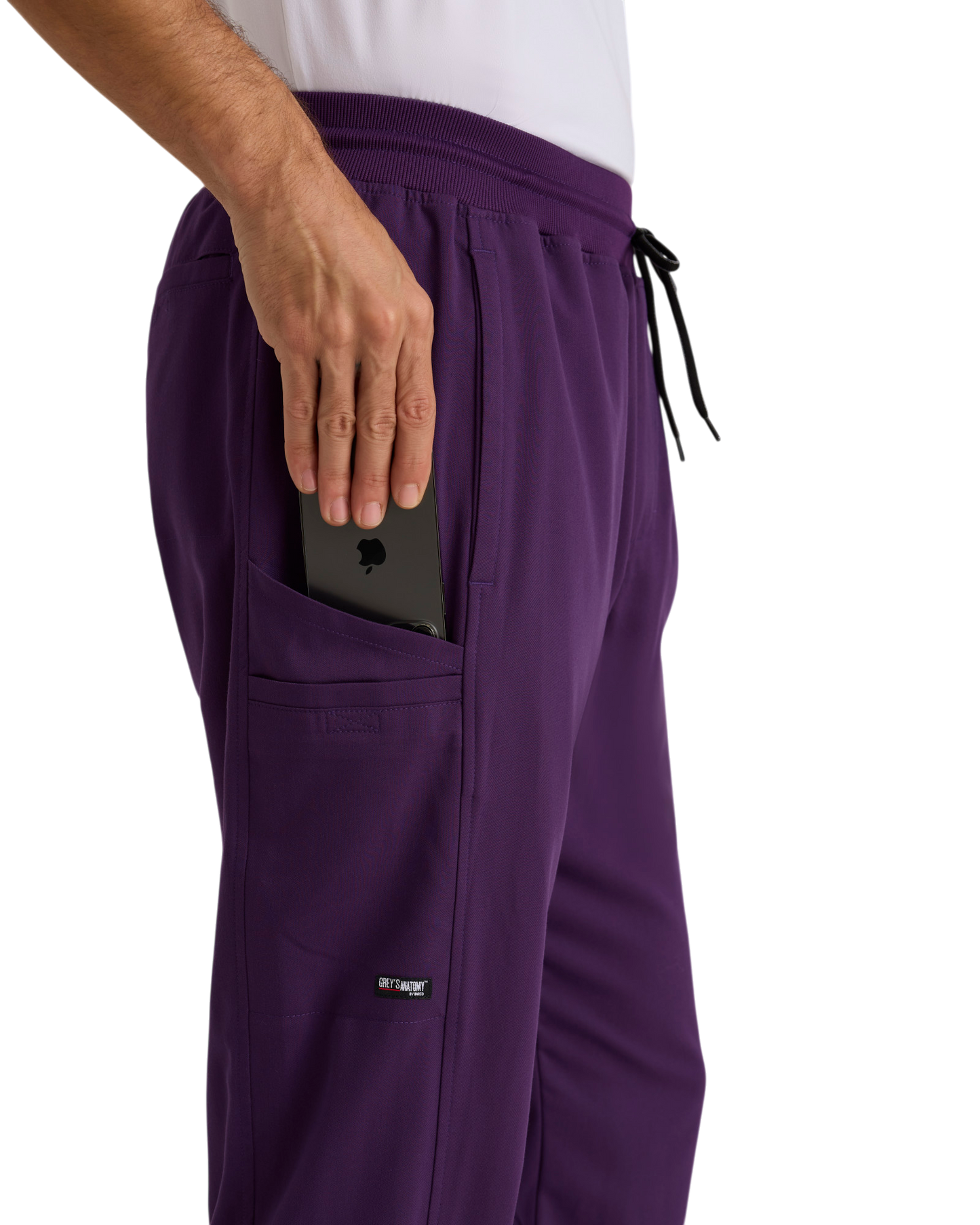  Grey's Anatomy spandex stretch men's 6 pocket straight pant #GRSP617X (2XL&+)
