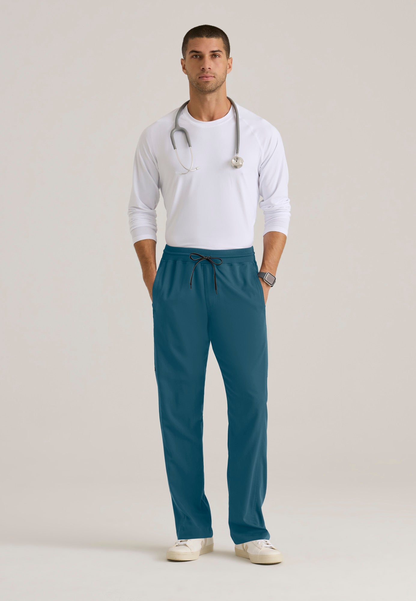 Pantalon droit pour homme en spandex extensible Grey's Anatomy à 6 poches #GRSP617X (2XL&+)