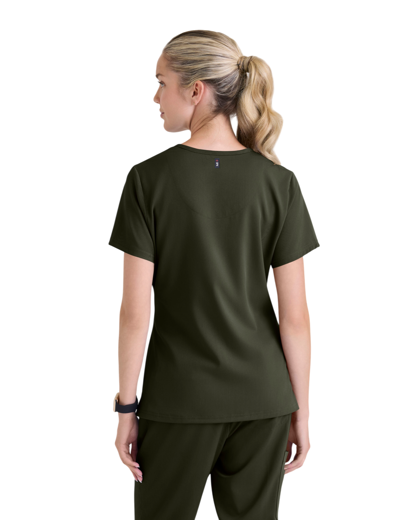 Haut médical en spandex extensible à encolure en V  Grey's Anatomy #GVST028
