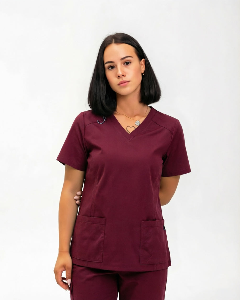 Helen haut d'uniforme médical manches courtes par WIIONE
