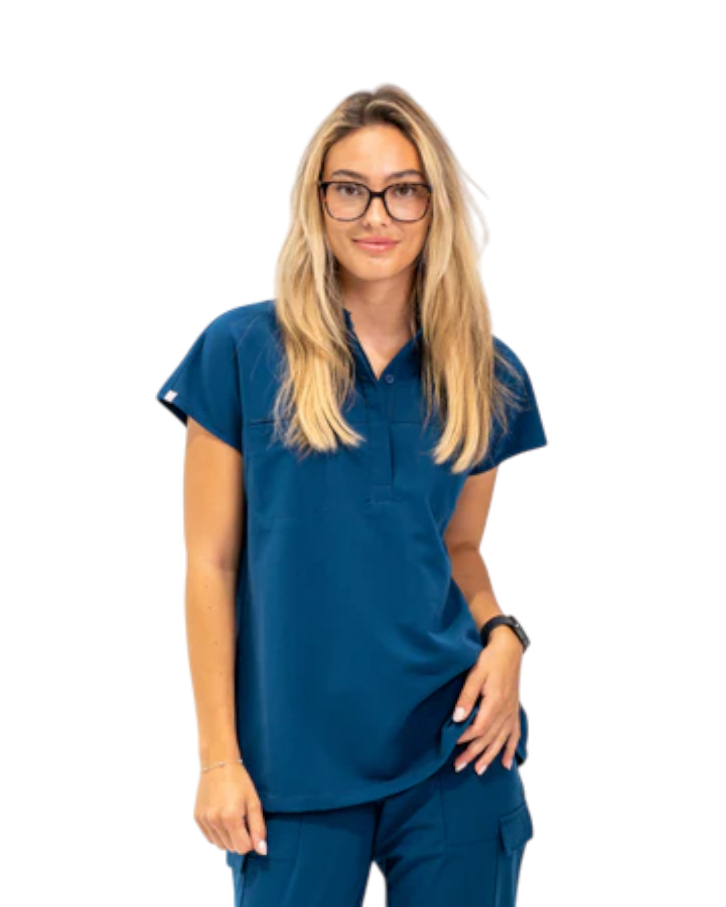 Ophelia Cap Sleeve Scrub Top