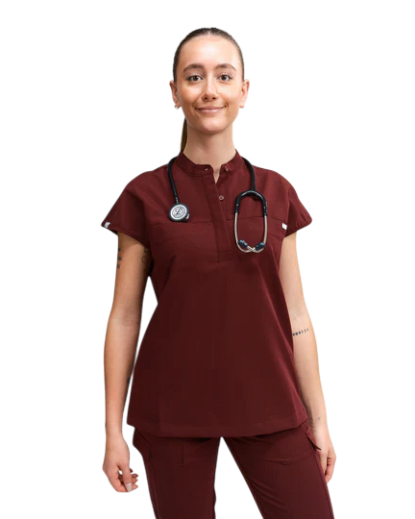 Ophelia Cap Sleeve Scrub Top