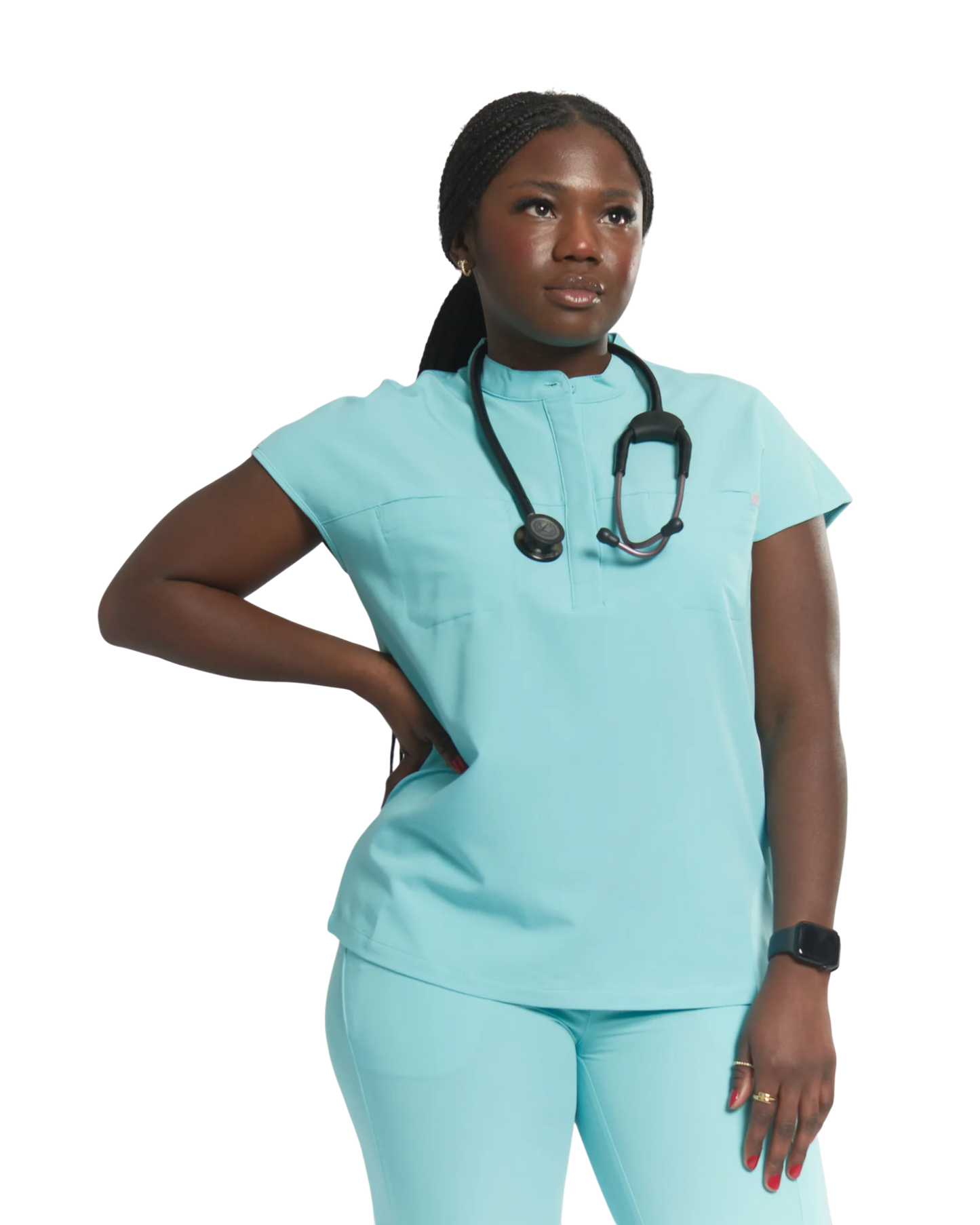 Ophelia Cap Sleeve Scrub Top