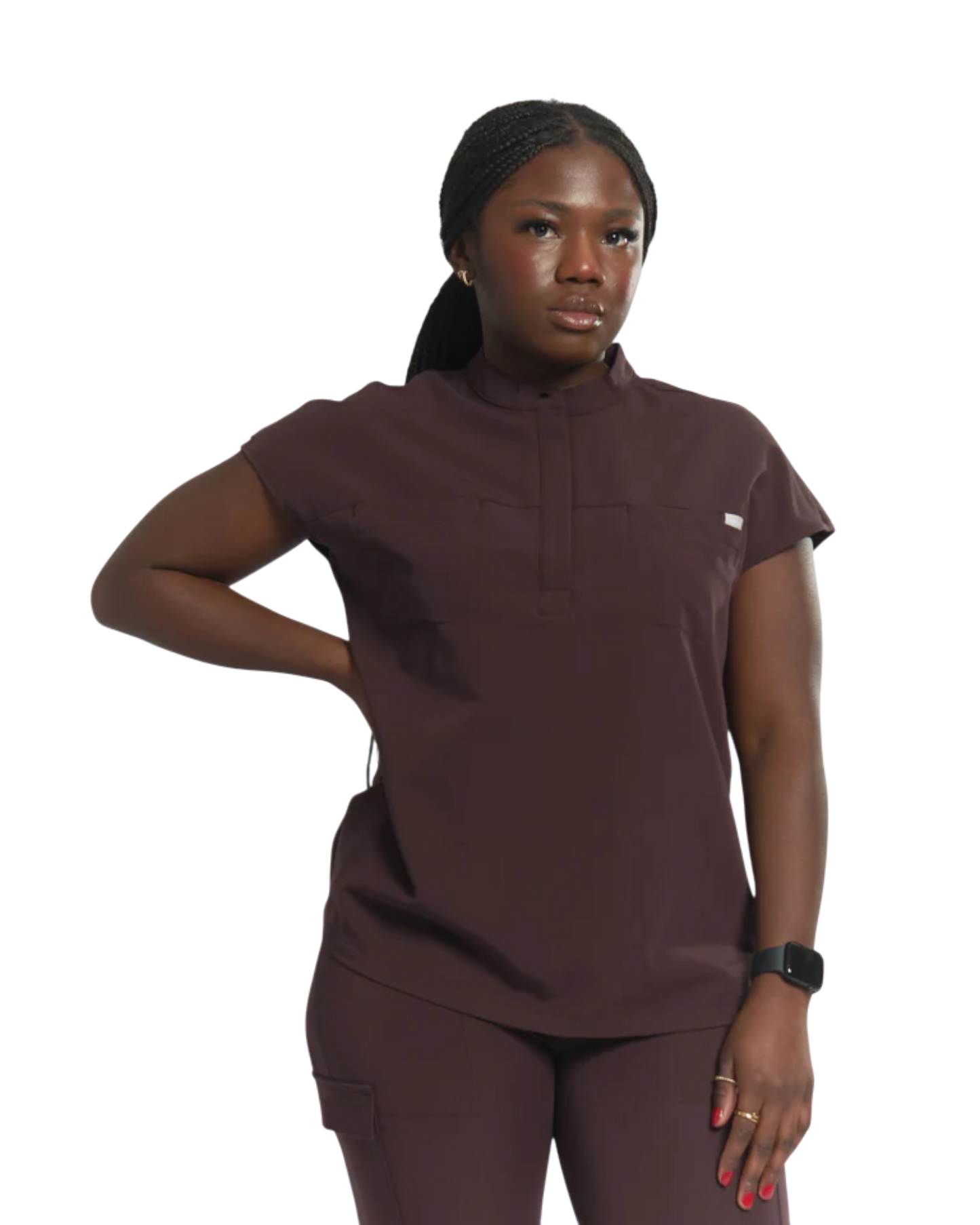 Ophelia Cap Sleeve Scrub Top