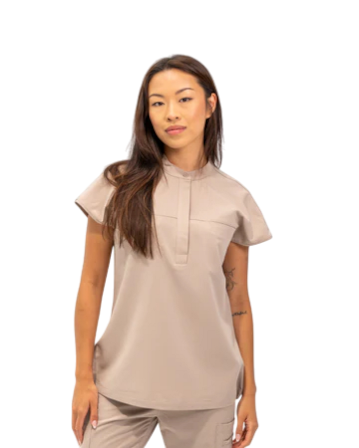 Ophelia Cap Sleeve Scrub Top