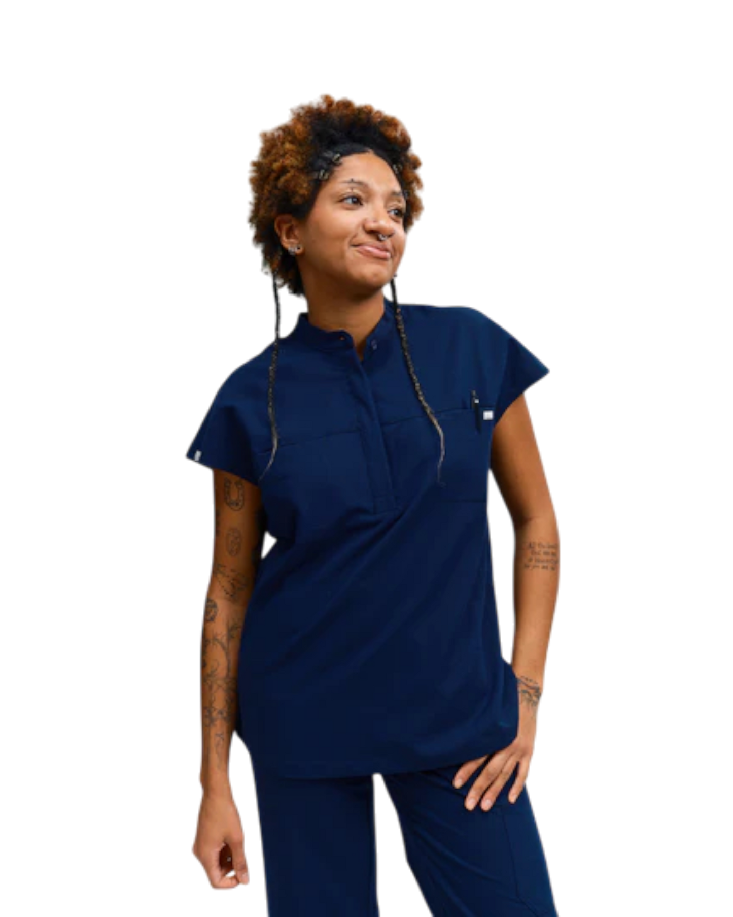 Ophelia Cap Sleeve Scrub Top