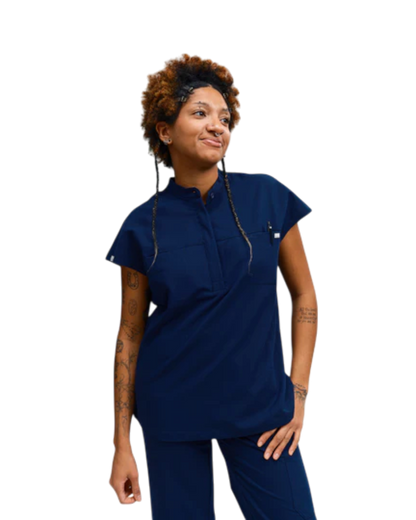 Ophelia Cap Sleeve Scrub Top