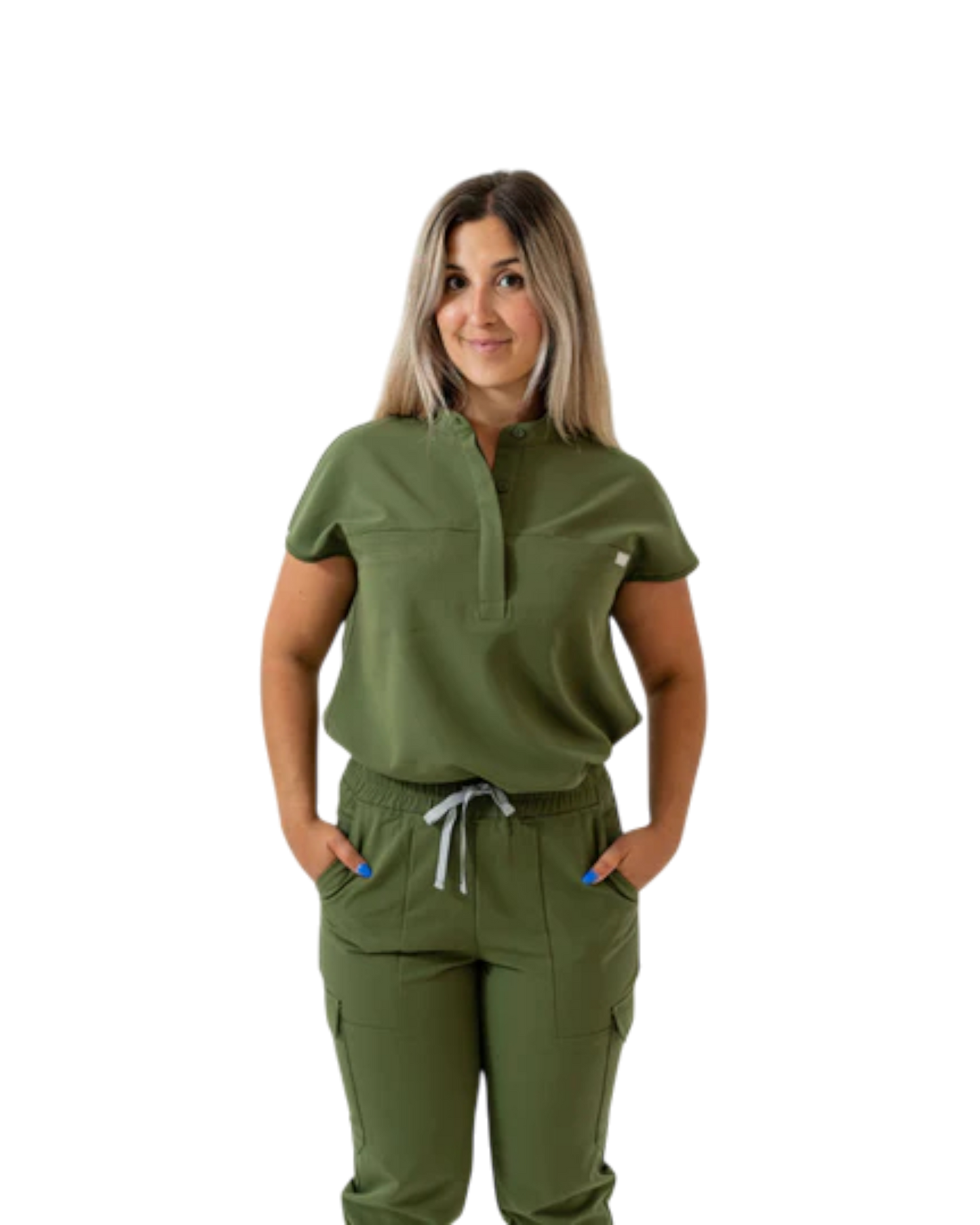 Ophelia Cap Sleeve Scrub Top