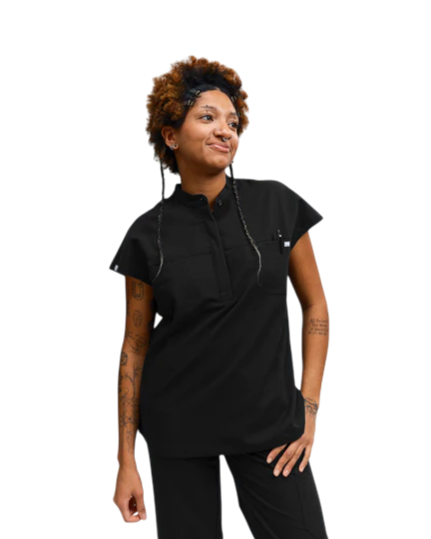 Ophelia Cap Sleeve Scrub Top