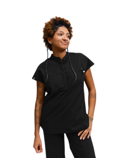 Ophelia Cap Sleeve Scrub Top