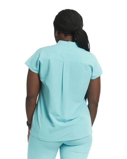 Ophelia Cap Sleeve Scrub Top